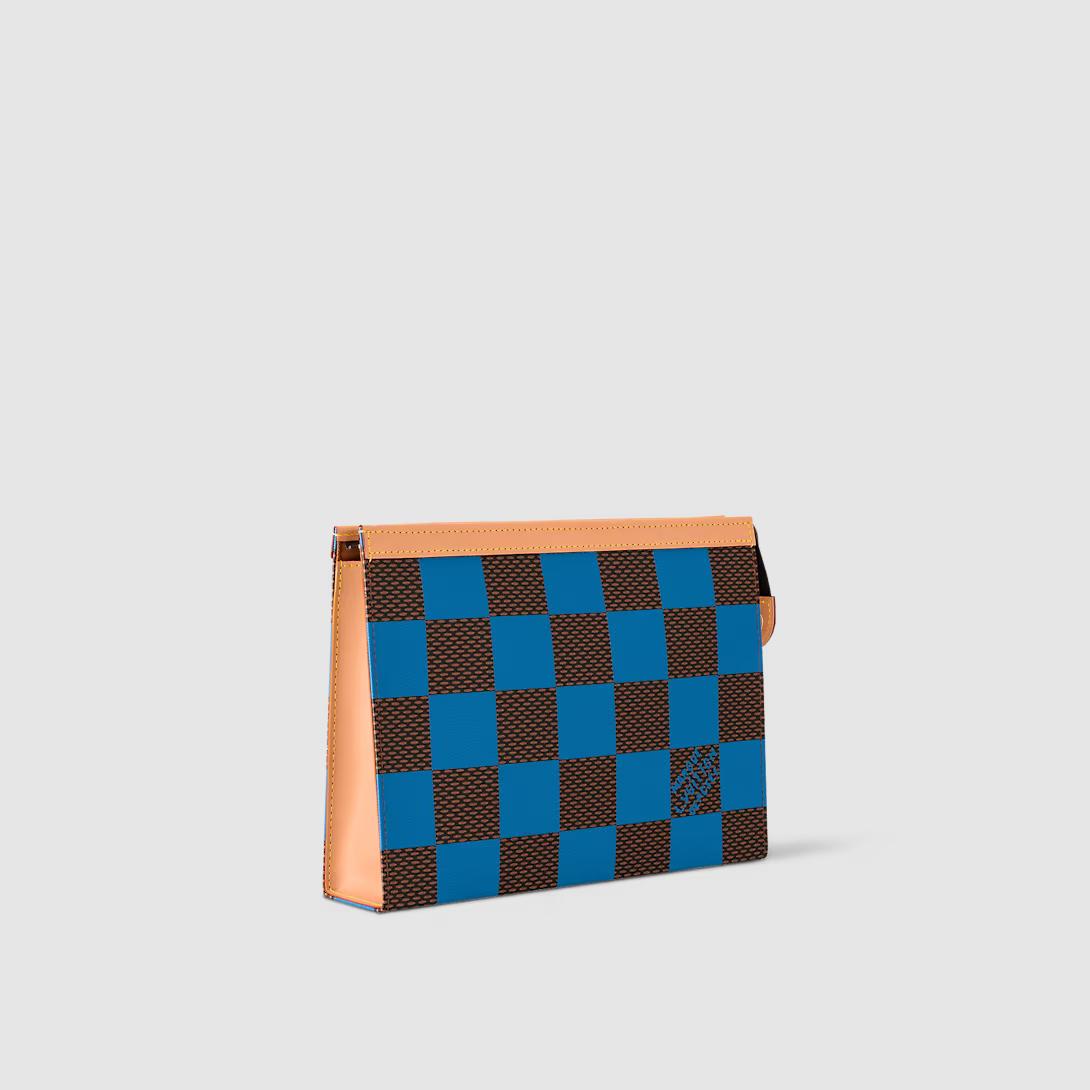 Ví Louis Vuitton Pochette Voyage Mm Damier Other Nam Xanh Dương